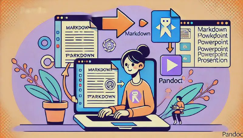 Featured image of post 使用 Pandoc 將 MarkDown 檔案轉換成 PowerPoint 簡報